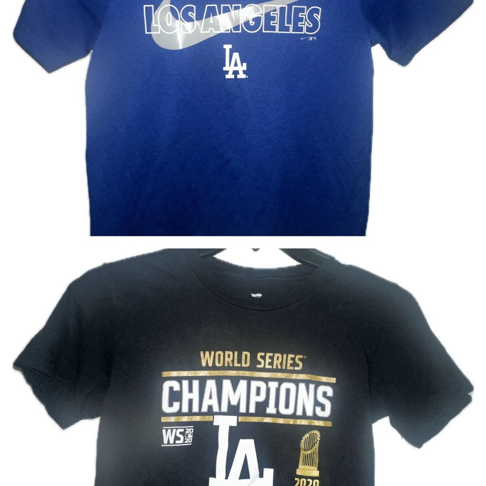 Fanatics Blue and Black Short Sleeve Tees